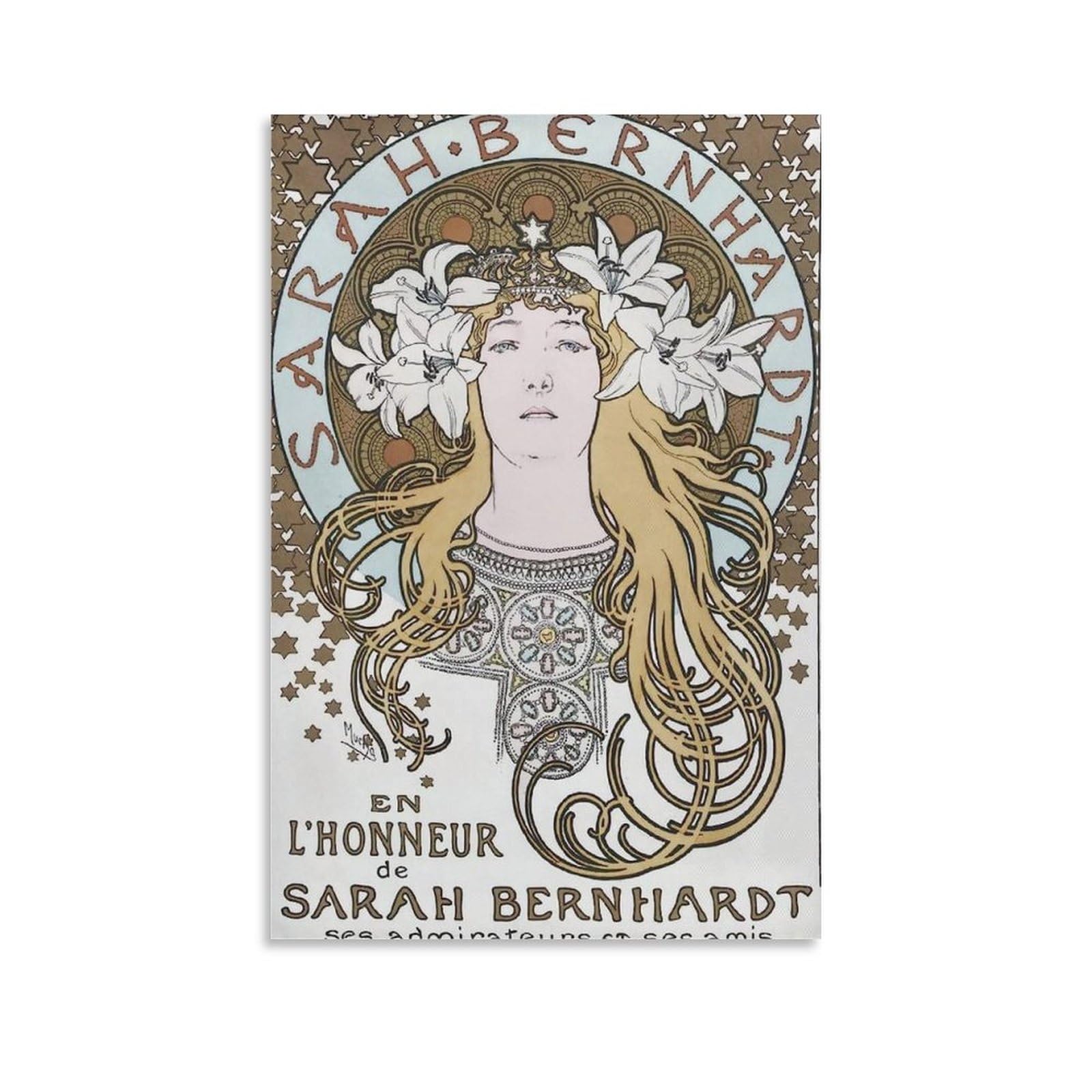 Amazon.co.jp: アルフォンス・ミュシャ 絵画作品「サラ・ベルナール